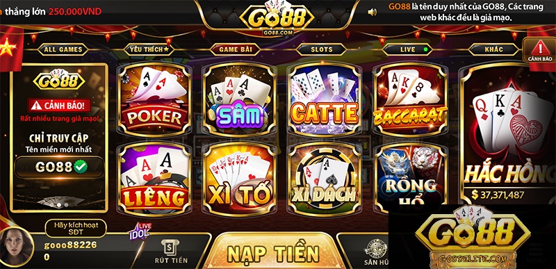 Giới thiệu sơ lược về cổng game bài đổi thưởng xanh chín GO88
